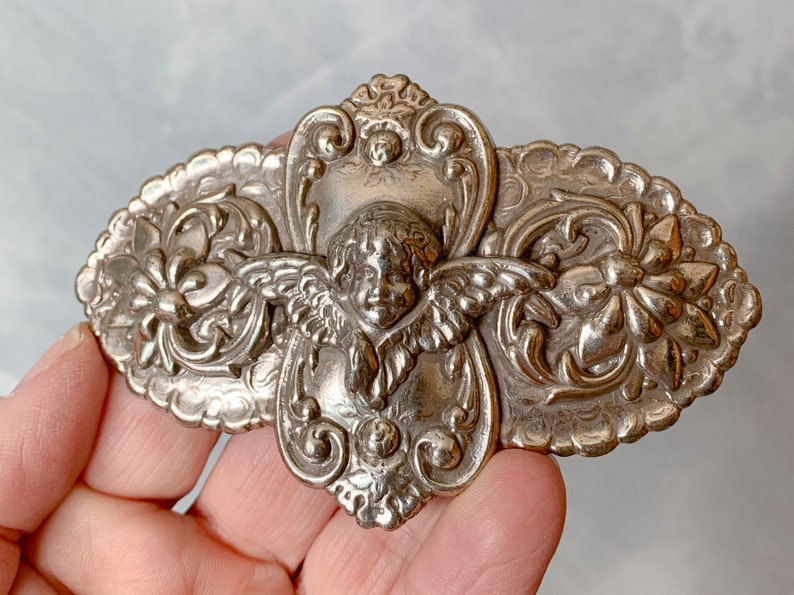 Silvertone Rare Angel Belt Buckle Vintage Cherub Belt Buckle Angel Buckle Angel Belt Steel Angel Belt Buckle 1995 Brand Belt Buckle