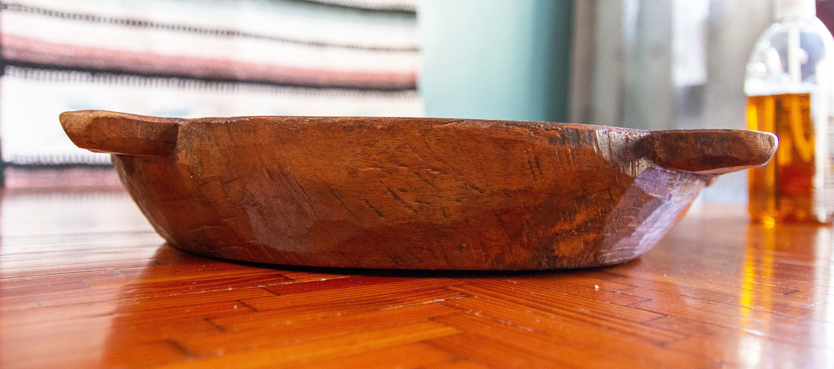 Rustic Large Primitive Wood Bread Proofing Bowl with Handles Etsy