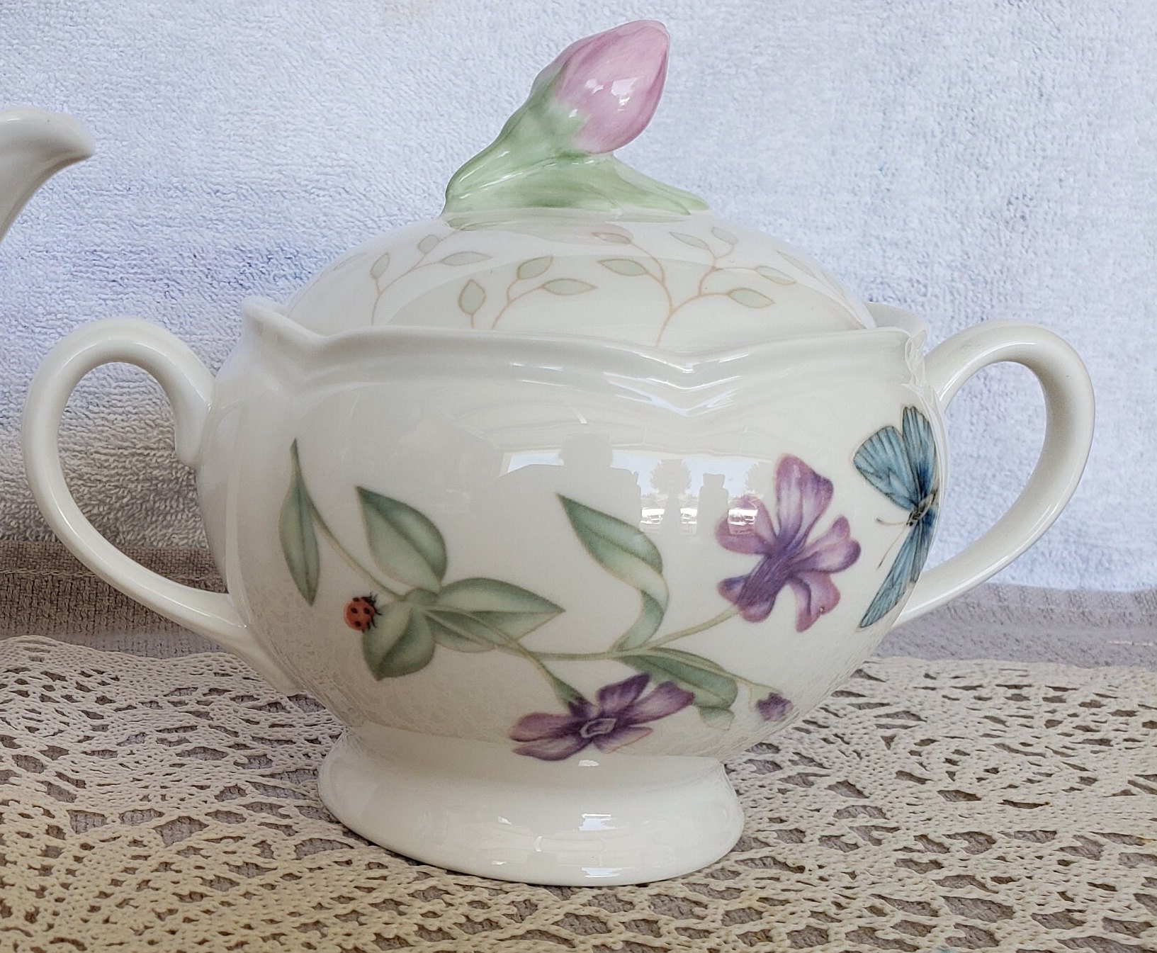 Lenox Butterfly Meadow Sugar Bowl Butterfly Sugar Bowl Springtime Sugar Bowl Porcelain Sugar Bowl for Tea Mothers Day Sugar Bowl Tea Etsy Canada