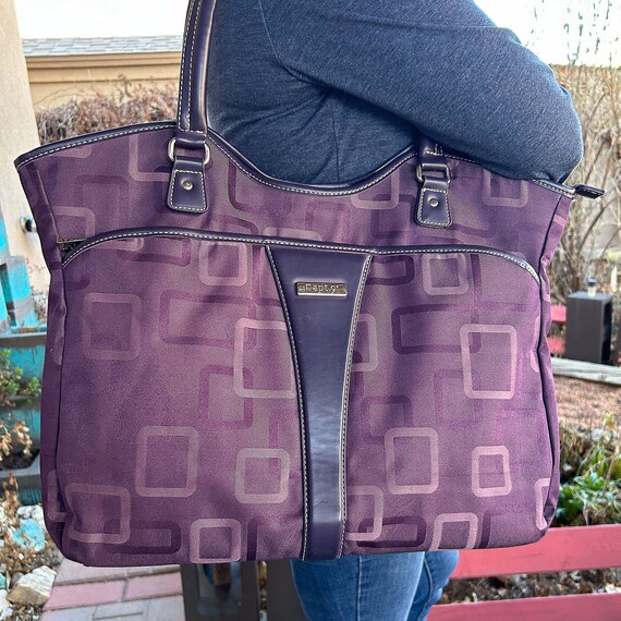 APT. 9 Purple Geometric Square Pattern, Apt. 9 Pu… - image 1