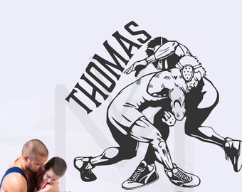 Wrestling decal | Personalized Wrestling decal | Customized Wrestlers with name