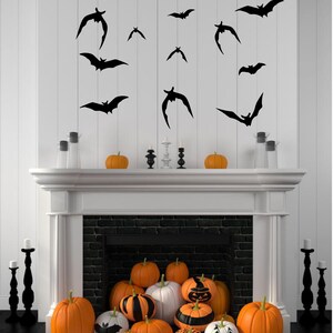 21 Halloween Decorations Bats Flying Bats Halloween Decor Halloween Wall Decals Halloween Party  Vinyl Decals Halloween Stickers
