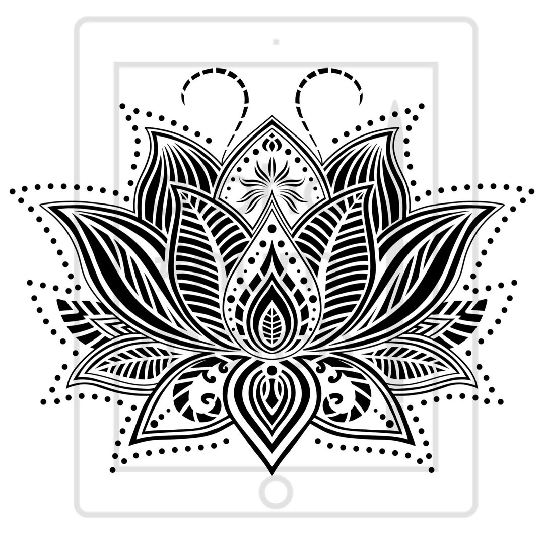 LOTUS DESIGNS PFD 訳あり Elegant Lotus Flower Design Round Coaster – Glowforge Shop