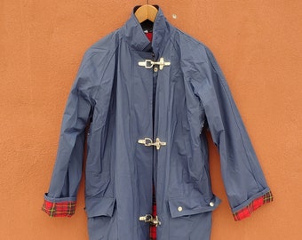 Rubber raincoat | Etsy Coral Rubber Coated Raincoat | Raincoat