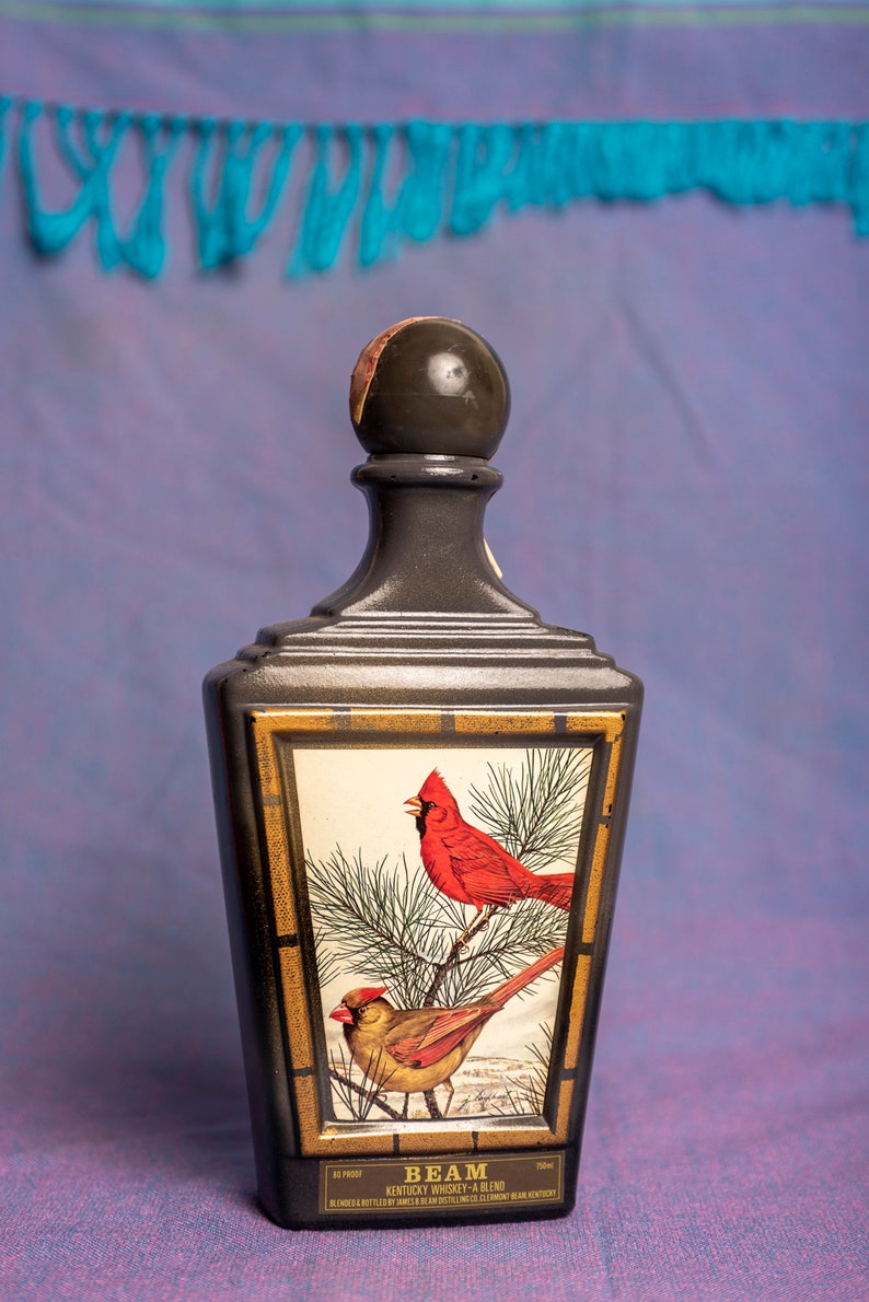 Jim Beam Decanter J. Lockhart Special Bottle Cardinals Etsy