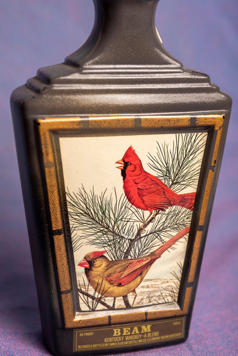 Jim Beam Decanter J. Lockhart Special Bottle Cardinals Etsy