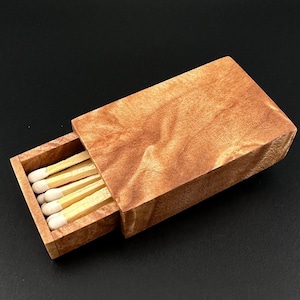 Wooden Matchbox - Maple Burl: Bob Dylan