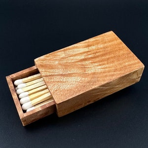 Wooden Matchbox - Maple Burl: Courtney Love