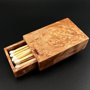 Wooden Matchbox - Maple Burl: Hendrix