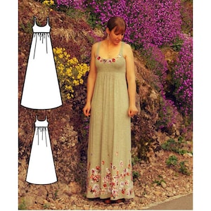 Dress Pattern for Women - Women Dress Sewing Pattern - Women dress pattern - Maxi Dress pattern