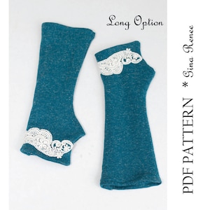 3 Fingerless Gloves Patterns. PDF Glove Sewing Patterns combo pack. image 5