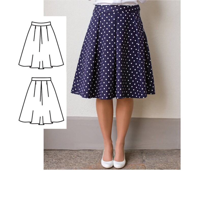 Womens Skirt Pattern Ladies Skirt Pattern Womens Sewing Etsy