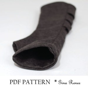 3 Fingerless Gloves Patterns. PDF Glove Sewing Patterns combo pack. image 3