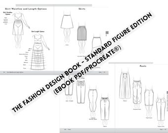 The Fashion Design Book - Standard Figure (ebook PDF & Procreate