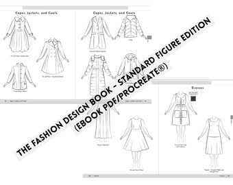 The Fashion Design Book - Standard Figure (ebook PDF & Procreate