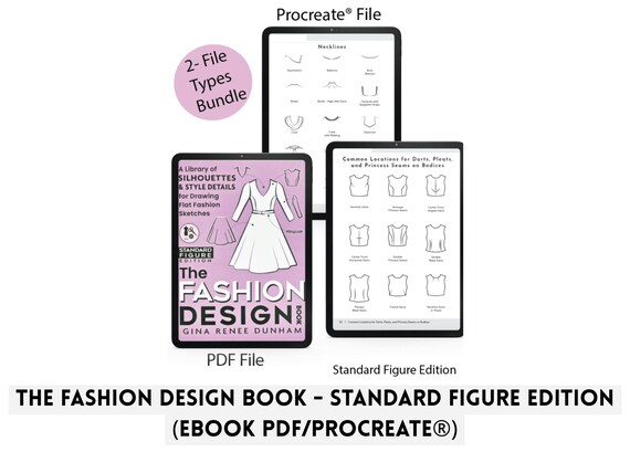 The Fashion Design Book - Standard Figure (ebook PDF & Procreate