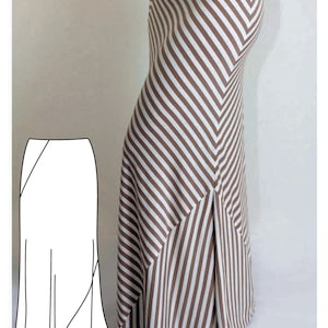 Maxi Skirt Pattern. Womens Skirt Sewing Pattern. Maxi Skirt Sewing Pattern.