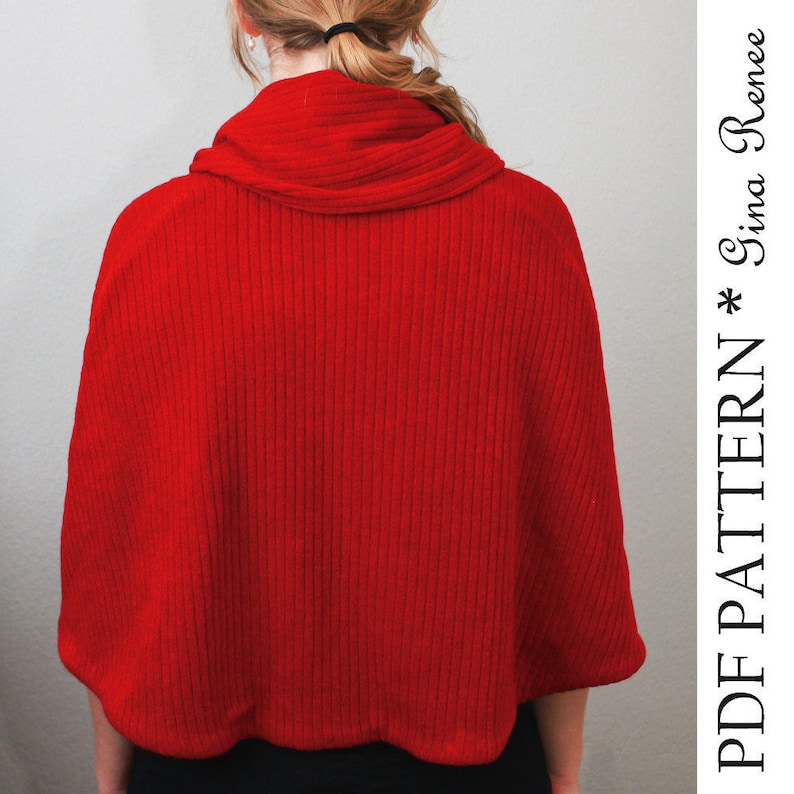 Hooded Scarf Sewing Pattern. Infinity Shawl and Infinity Scarf Etsy