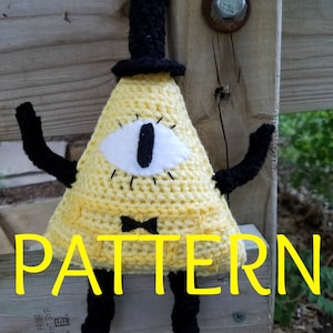 PATTERN Bill Cipher Inspired Doll from Gravity Falls CROCHET PATTERN