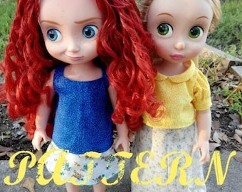 Prairie Rock SCHNITTMUSTER passend für 16 Zoll Puppen wie Animator Collection Doll, Puppenkleidungsmuster, 16 Zoll Puppe, Animator Doll
