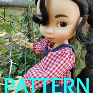 Puffy Sleeve Undershirt Shirt Set SEWING PATTERN for 16 inch dolls such as Animator Dolls, Doll Clothes, Shirt Pattern, Toddler Doll Clothes