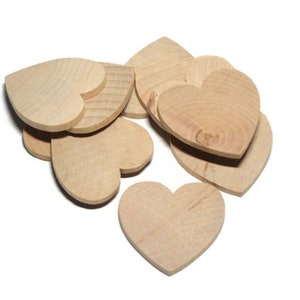 Chunky wooden hearts 2 inch (2) wide 1/2 thick – Craft Supply House