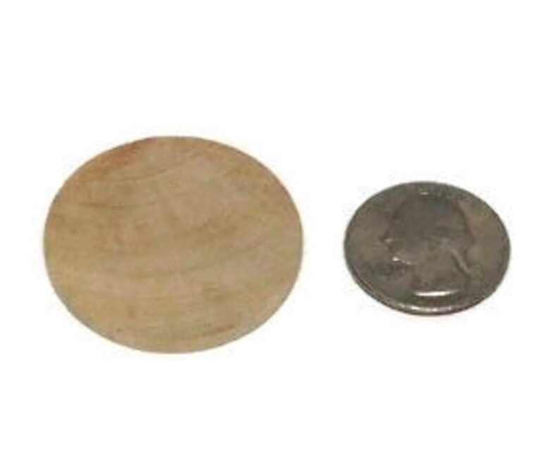 1-1/2 Wood Discs Wood Coins Set of 25 Unfinished Wood Rounds 1/8 Thick Craft Circles 1-1/2 Game Pieces Flat Edge image 2