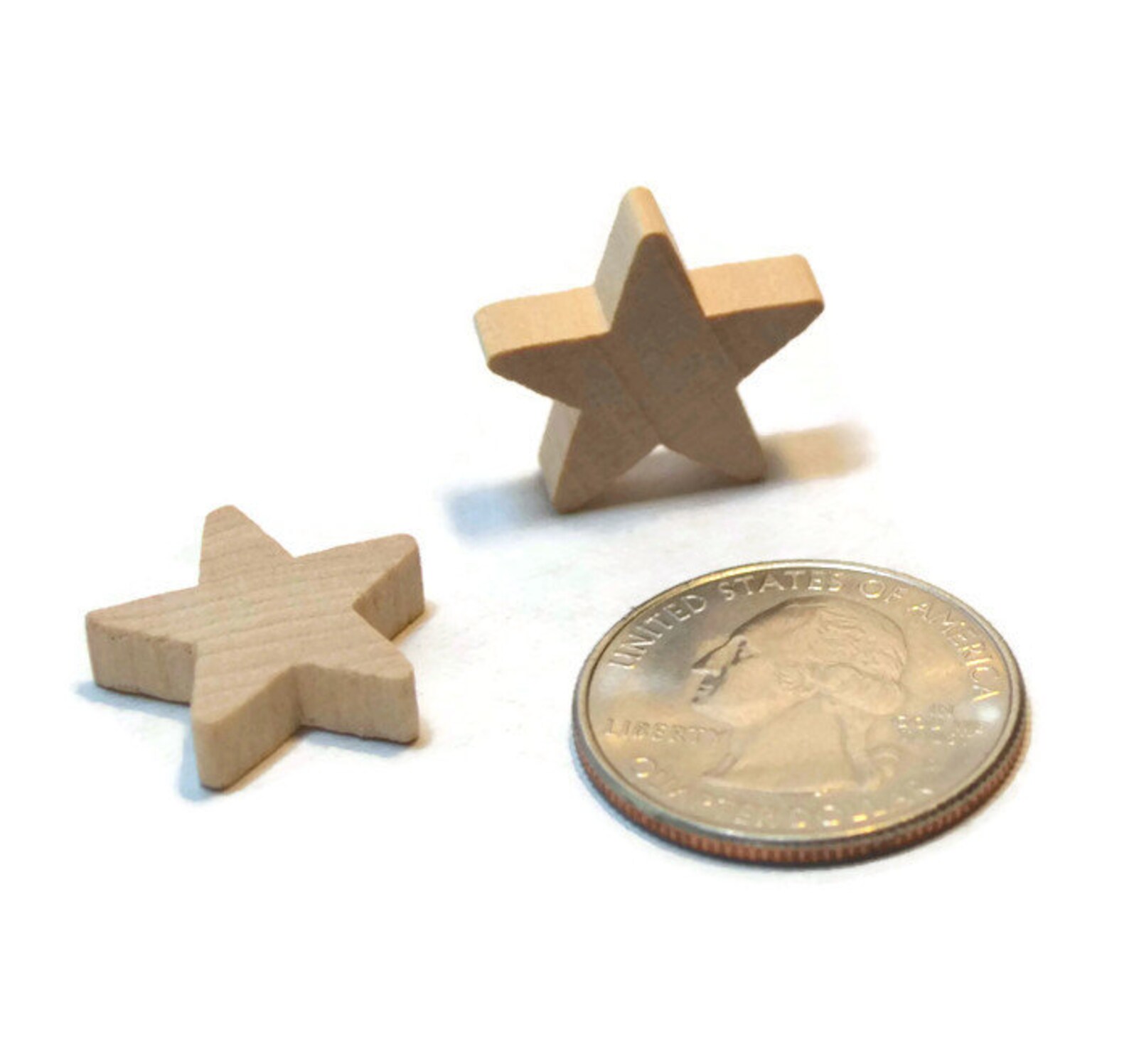 34 Wood Star Set Of 25 Unfinished Wood Stars Etsy