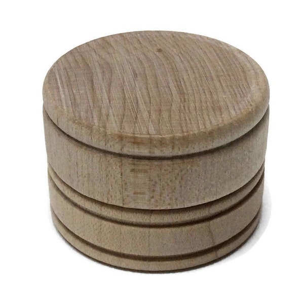 1-9/16" Wooden Pill Box - Tooth Fairy Box - Unfinished Wood 1" Tall Mini Pill Box - Trinket Box - DIY Pill Box - Ring Box