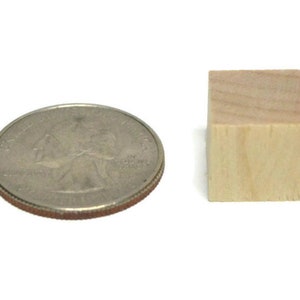 1/2 Solid Wood Blocks Set of 25 Unfinished Wooden Cube Craft Blocks 1/2 Inch Block 1/2 Inch Cube Building Blocks image 2