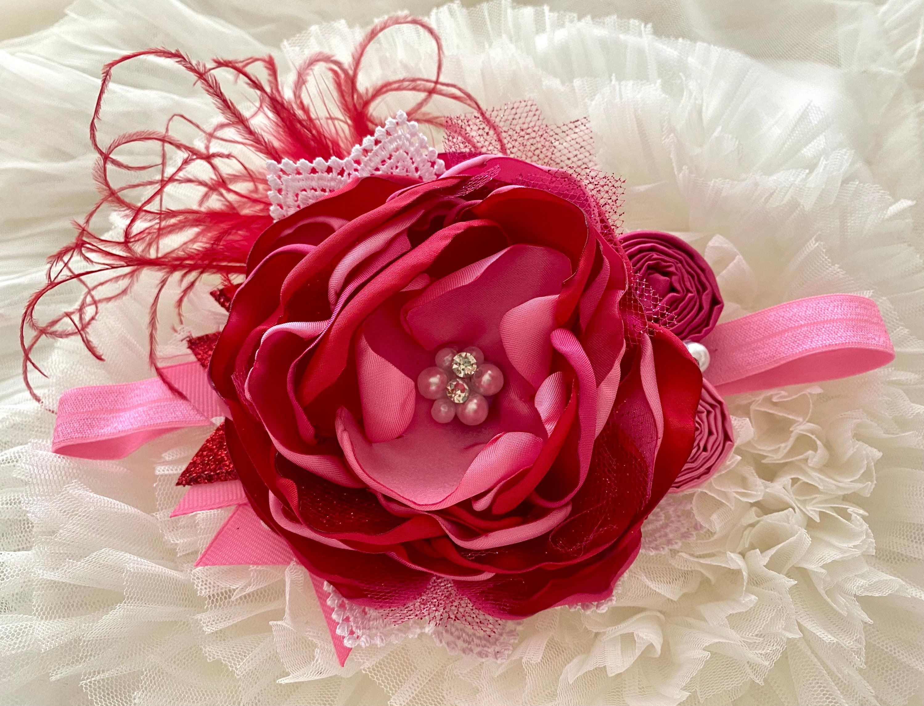 NWOT - Chloe Rose Couture Girl’s Headband Chloe-Headband-Flower-  main image 4