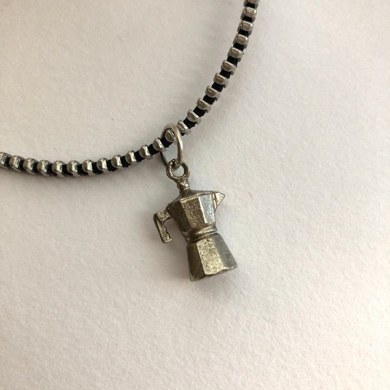 Coffeepot Zipper Necklace