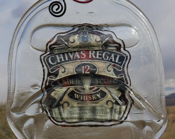 Chivas Regal Scotch Whisky bottle slumped with original labels