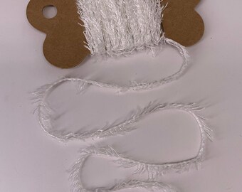 3 Yds Chenille Trim Novelty Fibers Mixed Media Junk Journals Tags Art Yarn Crafts Collage Cards Embellishments Lime Green Sparkle