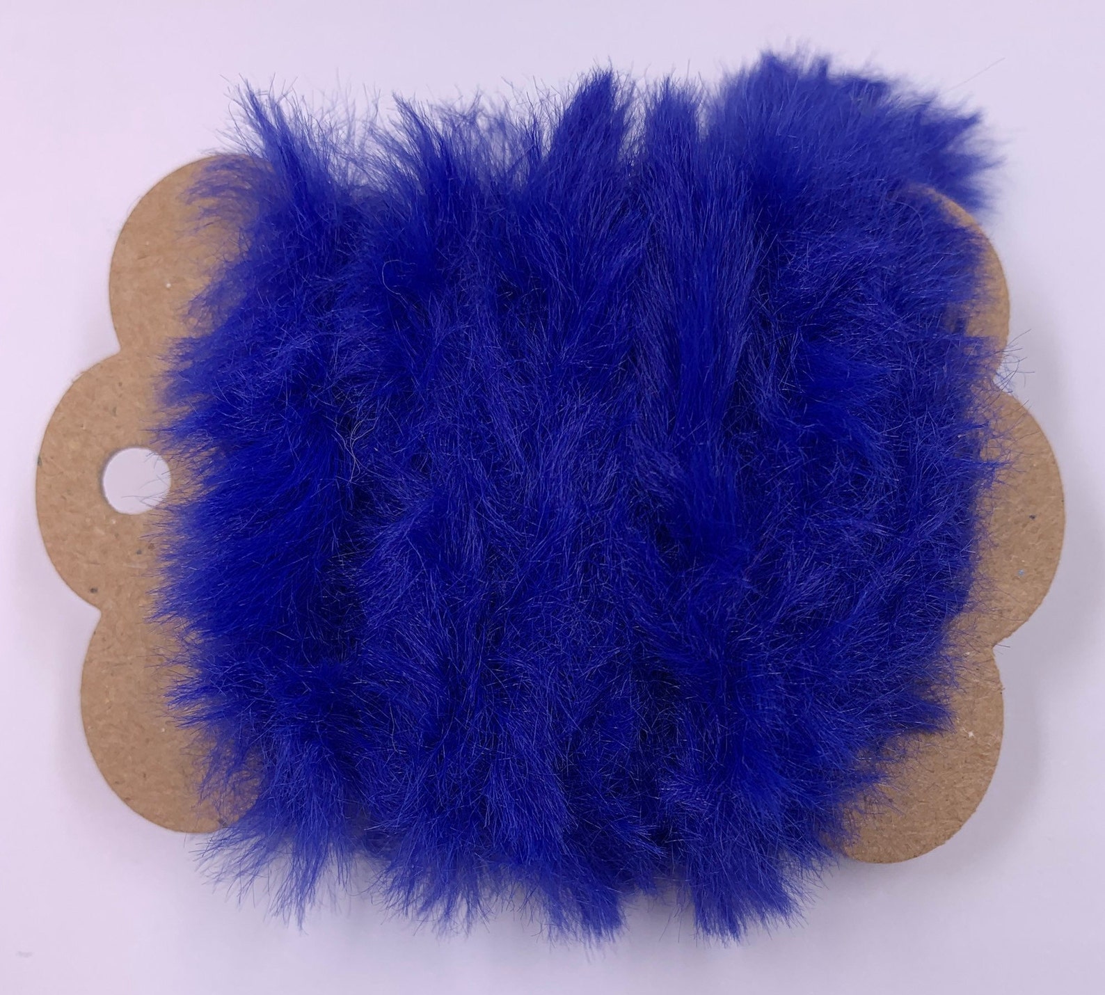 1 Yd Faux Fur Yarn royal Blue Trim Novelty Fibers Scrapbooks - Etsy
