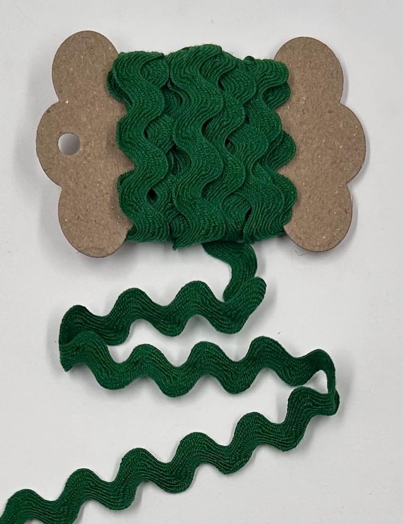 Green Ric Rac Border 2 Yards 1/2