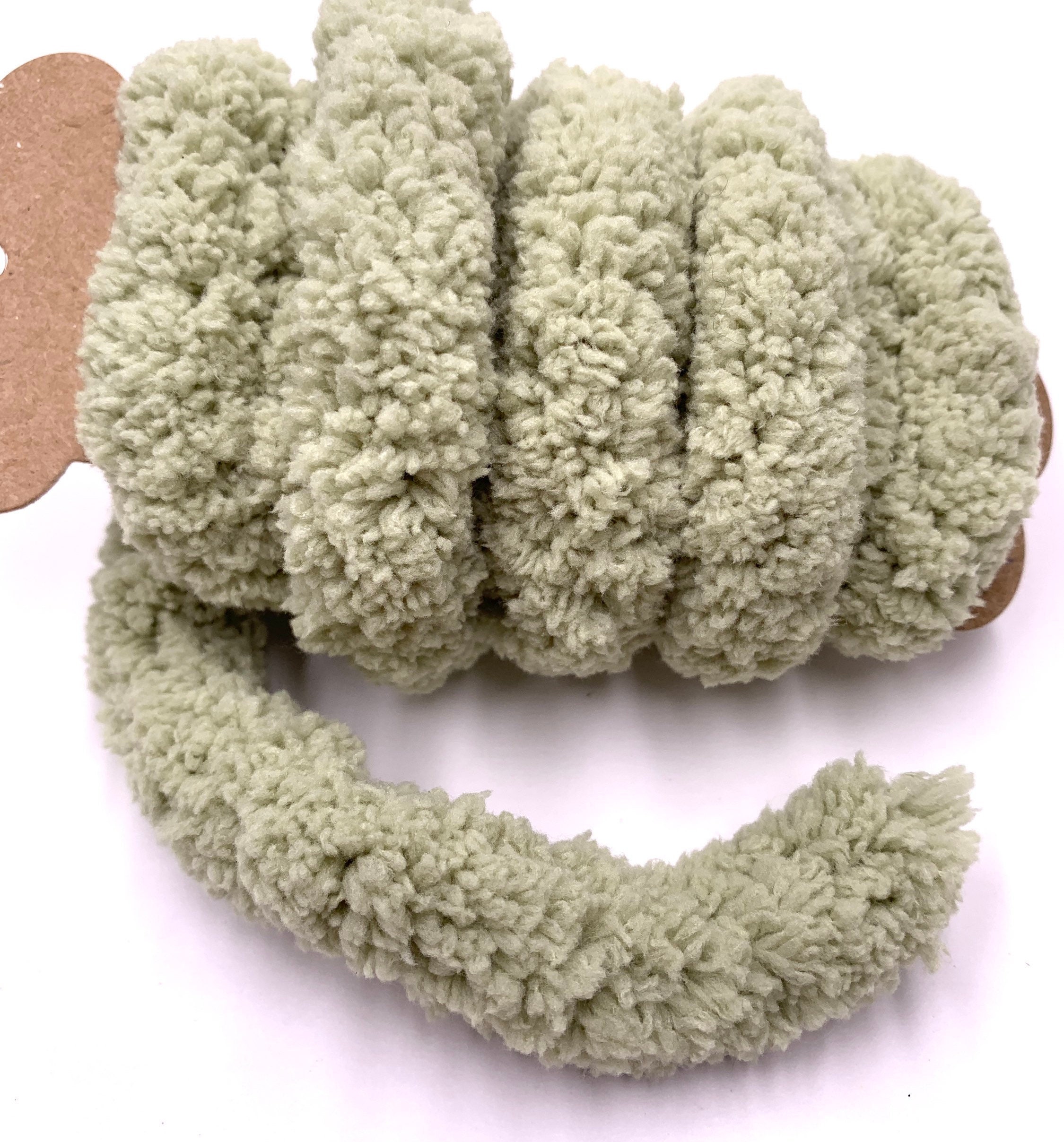 1 Yard 7/8 wide Lt Sage Green Jumbo Chunky Chenille Etsy