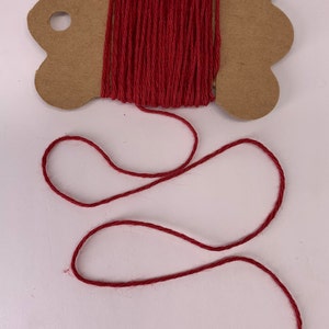 10 Yds String Twine (Red Cotton) Novelty Fibers Scrapbook Mixed Media Journals Tags Art Yarn Crafts Collage Cards Embellishment