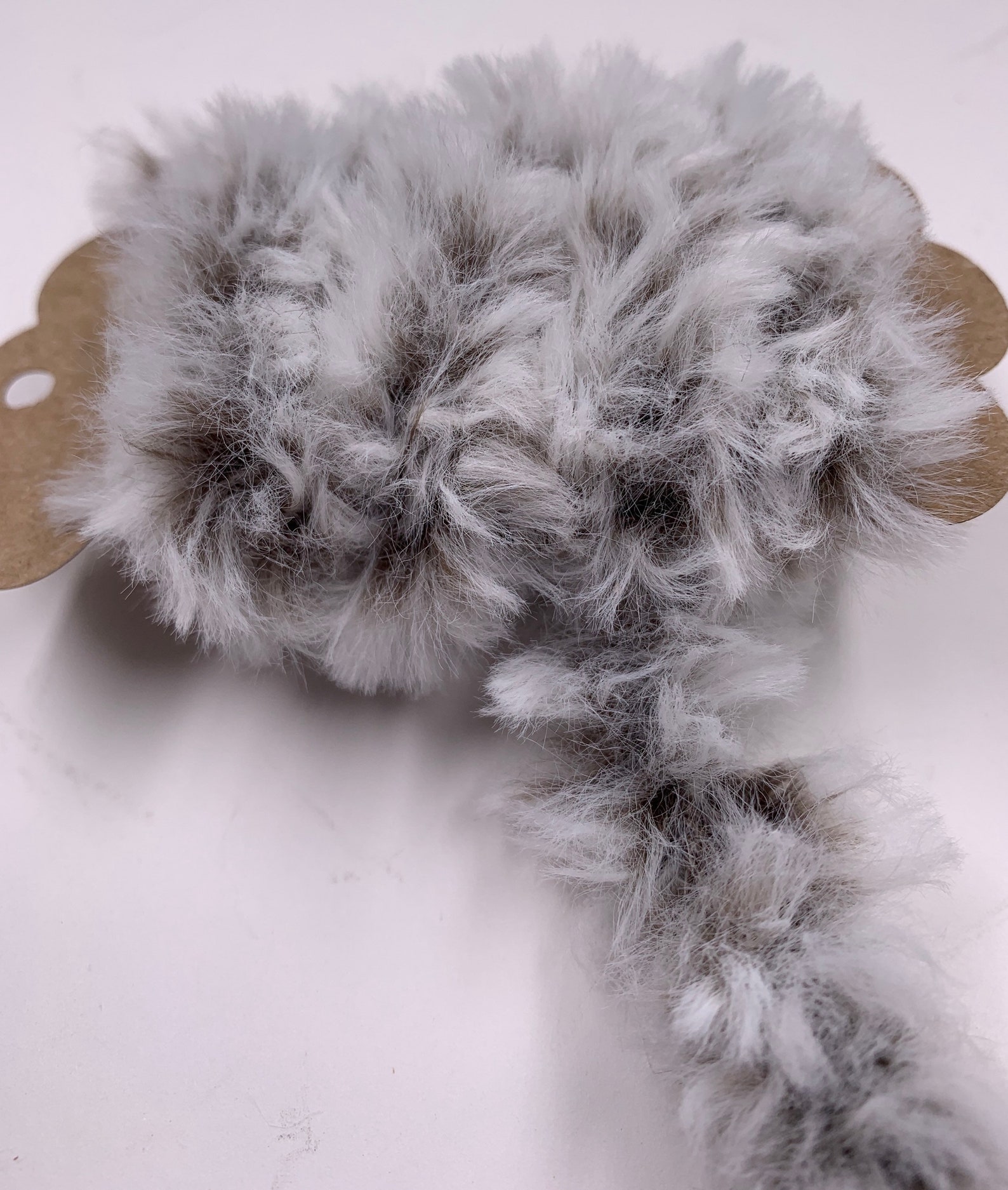 1 Yd Thick Faux Fur Yarn Husky Gray 2 Trim Novelty Fibers Etsy