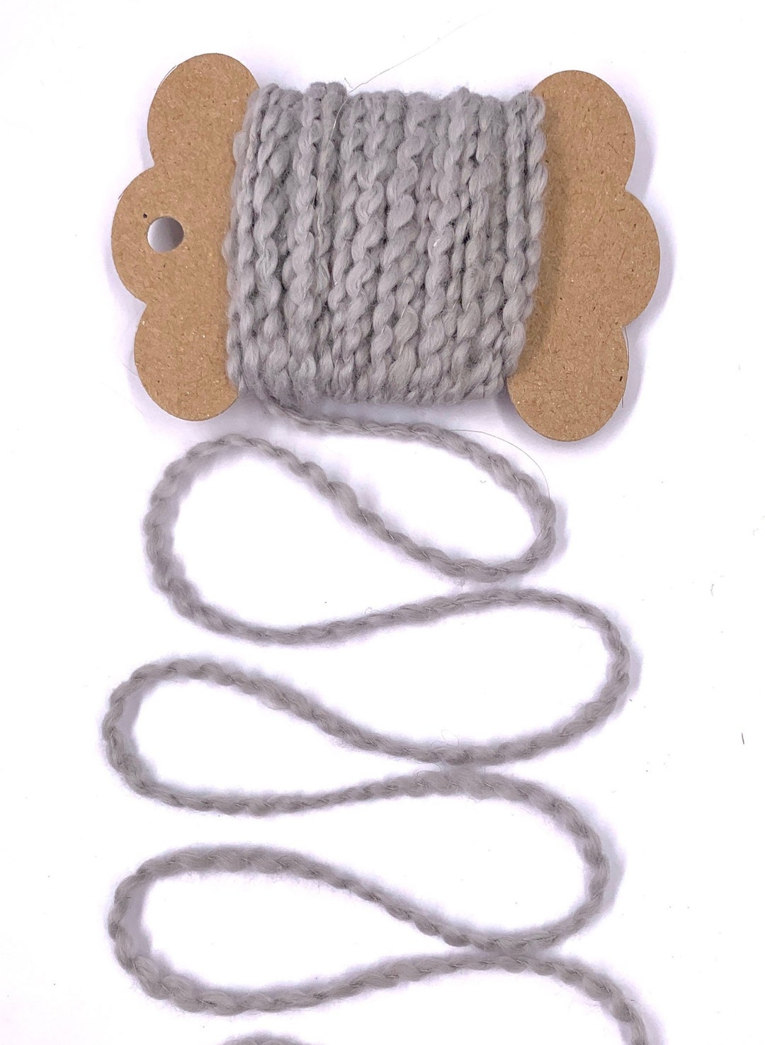 Gray String 10 Yards Cotton Wavy Twine (fog Gray) Novelty Trim String Fibers Mixed ...