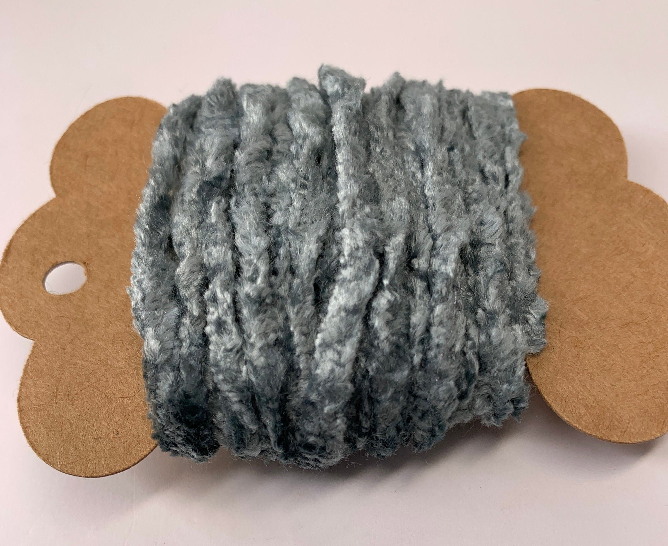 3 Yards Chenille Trim Sage Green 1 Novelty Fibers Etsy