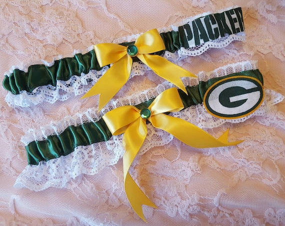 Green Bay Packers Inspired Wedding Garter Belt Set W/ White Lace - Etsy Green Bay Packers Inspired Wedding Garter Belt Set W/ White Lace - Etsy