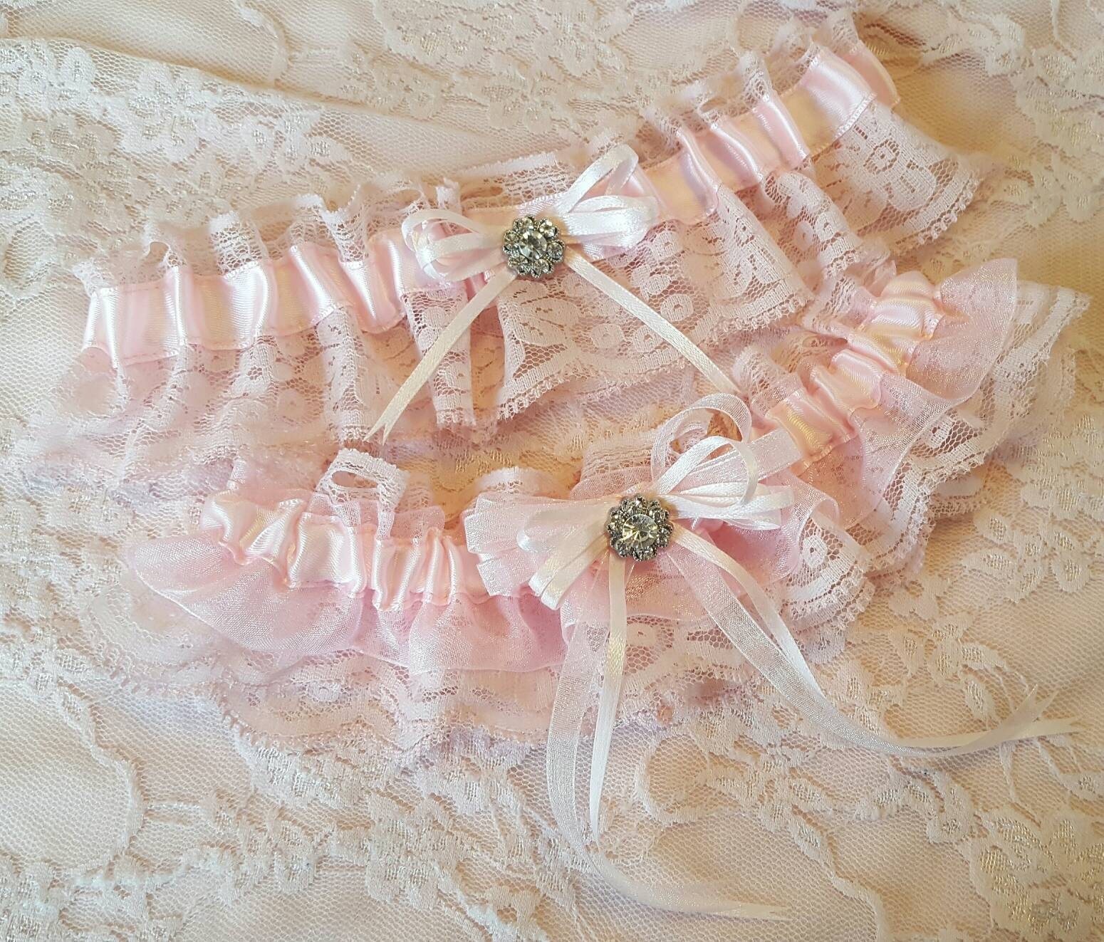 pink satin garter belt What does 