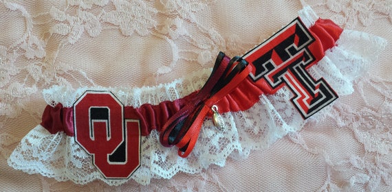 House Divided -- Name Your Teams or Schools Rival Team College Football Basketball Baseball Sports Rivalry Garter Belt or 2pc Set