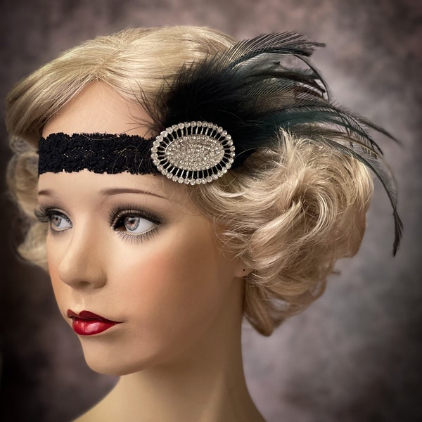 Flapper Headband Etsy