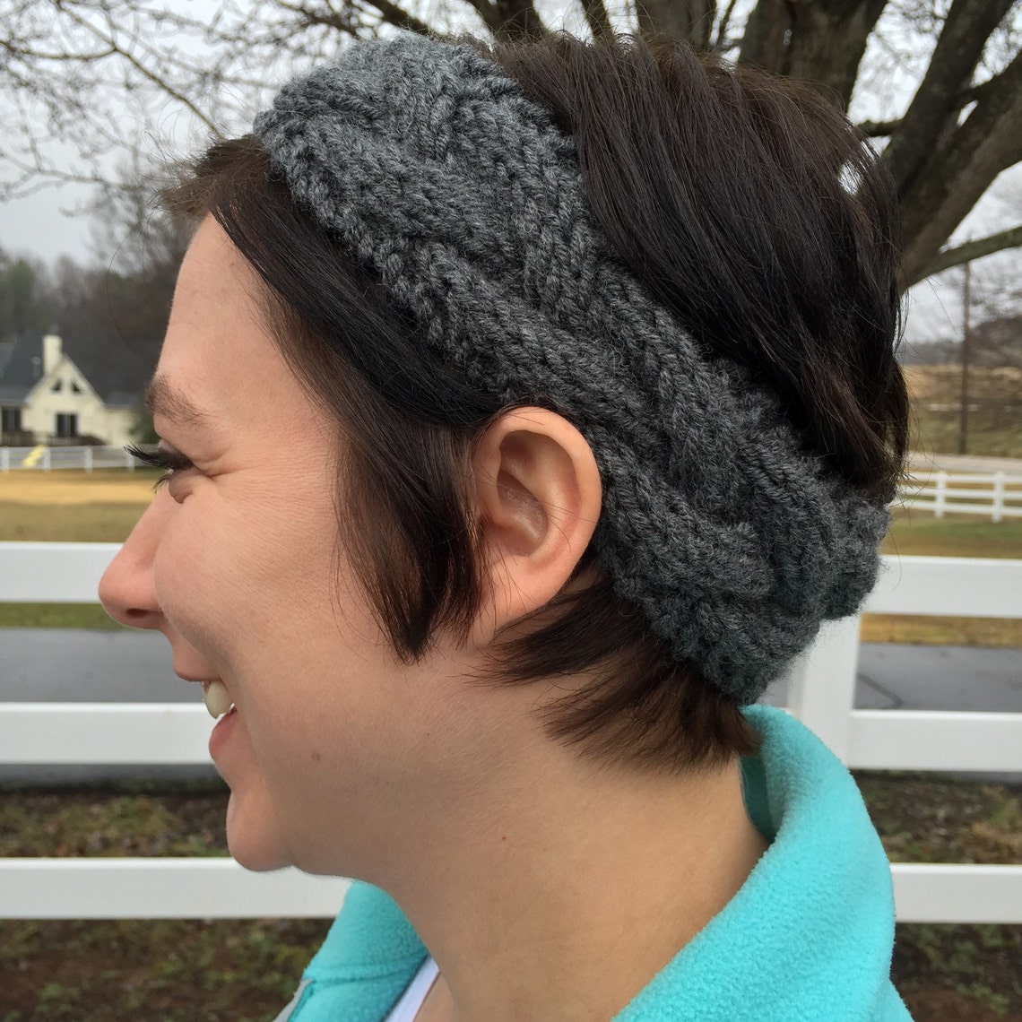 Cable Knit Headband Etsy