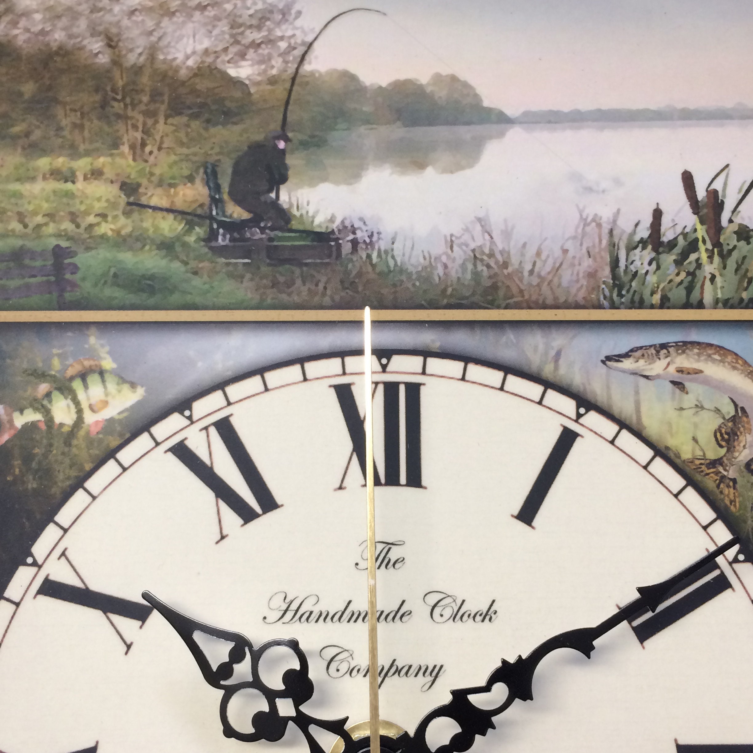 Coarse Fishing Wooden Wall Clock Handmade in England Antique Etsy UK