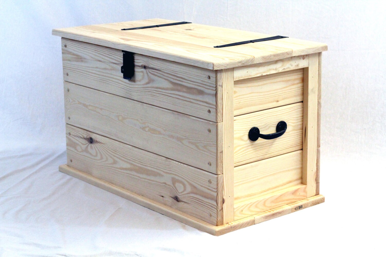Wooden Trunk Unfinished Pine Ready for you to Paint Shabby Etsy
