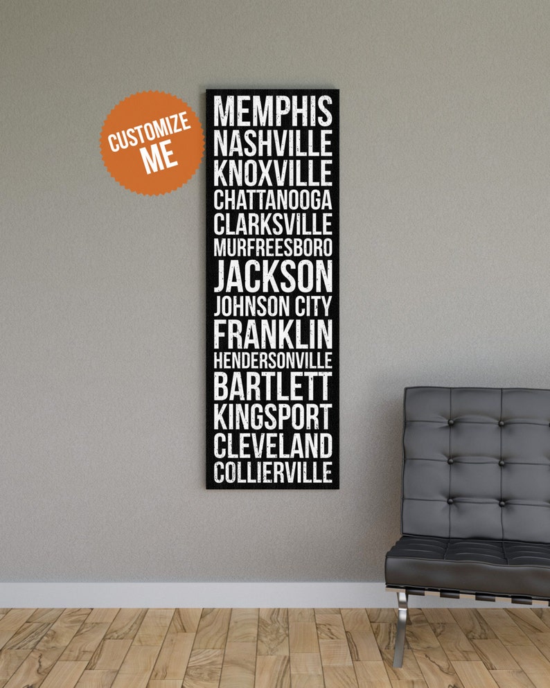 TENNESSEE Art / Wall Decor / Nashville Art / Chattanooga / Etsy