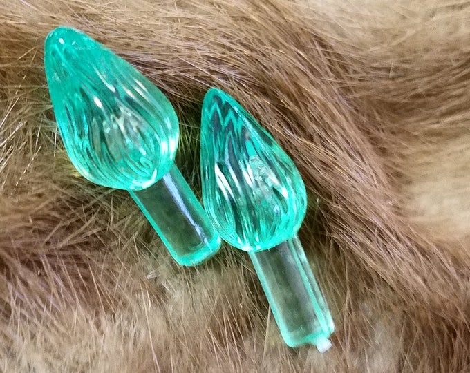 1970s, 25 Ceramic Tree Replacement Lights, Green, Antique Ceramic Tree